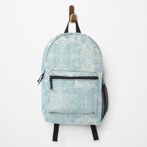 Item preview, Floral Pattern in Duck Egg Blue & Cream designed and sold by micklyn.
