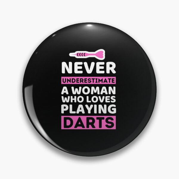 Item preview, Never Underestimate A Woman Who Loves Playing Darts designed and sold by bifkee19.
