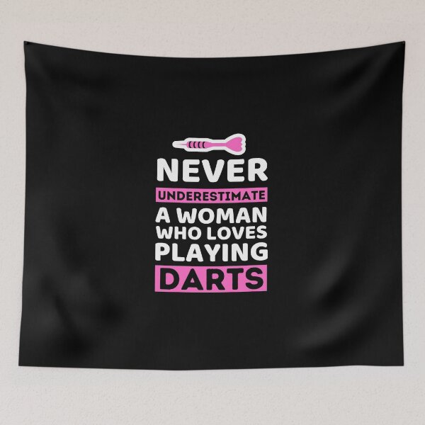 Item preview, Never Underestimate A Woman Who Loves Playing Darts designed and sold by bifkee19.