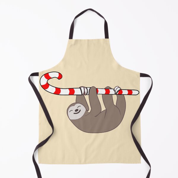 Item preview, Christmas cute festive sloth gripping candy cane! (minimalist anime edition) designed and sold by Deegital18.