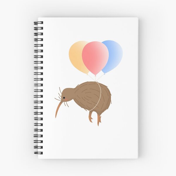 Item preview, Cute New Zealand Kiwi Bird flying on balloons designed and sold by Koalaslifestyle.