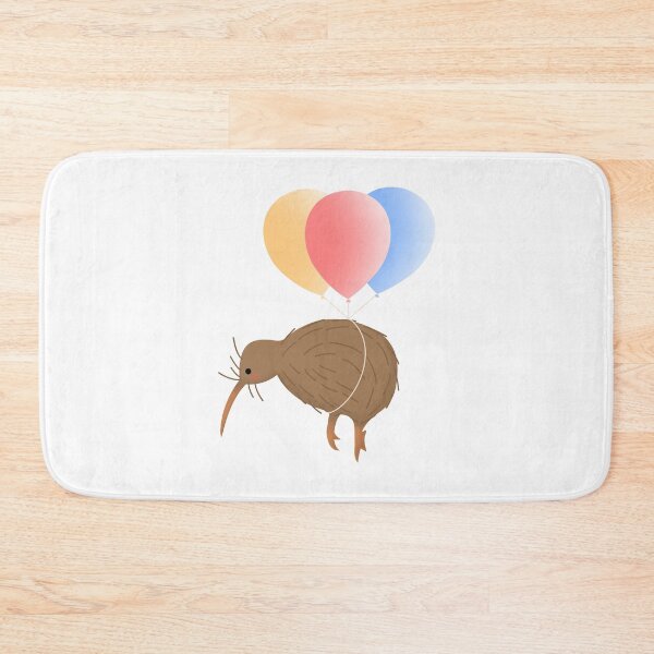 Item preview, Cute New Zealand Kiwi Bird flying on balloons designed and sold by Koalaslifestyle.