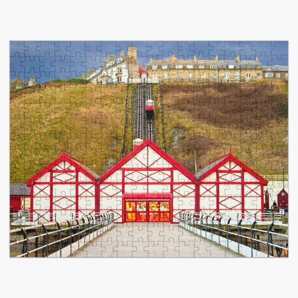 Saltburn by the Sea Pier and cliff lift Jigsaw Puzzle