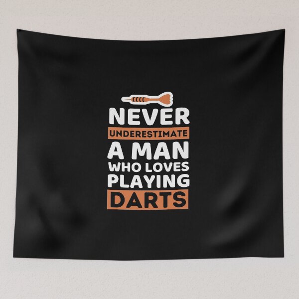 Item preview, Never Underestimate A Man Who Loves Playing Darts designed and sold by bifkee19.