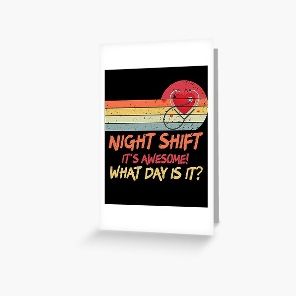 Funny Night Shift Meme - Team Night Shift Card | Zazzle