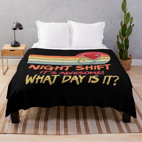 Item preview, Night Shift It is Awesome! What Day is it? Funny Nurse designed and sold by Akmloza.