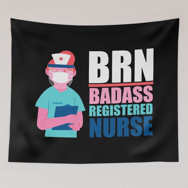 Item preview, Badass Registered Nurse – Licensed Medical Caregiver Job Appreciation designed and sold by The Green Corner.