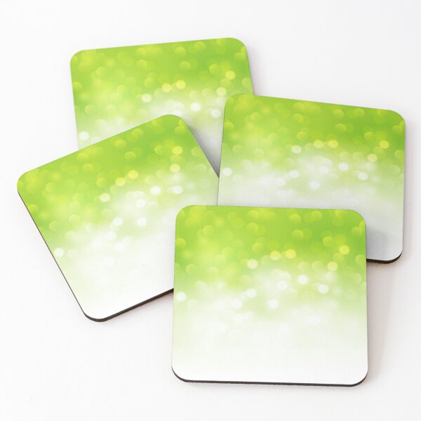 Item preview, Preppy Minimalist White Ombre Lime Green Bokeh  designed and sold by IamTrending.