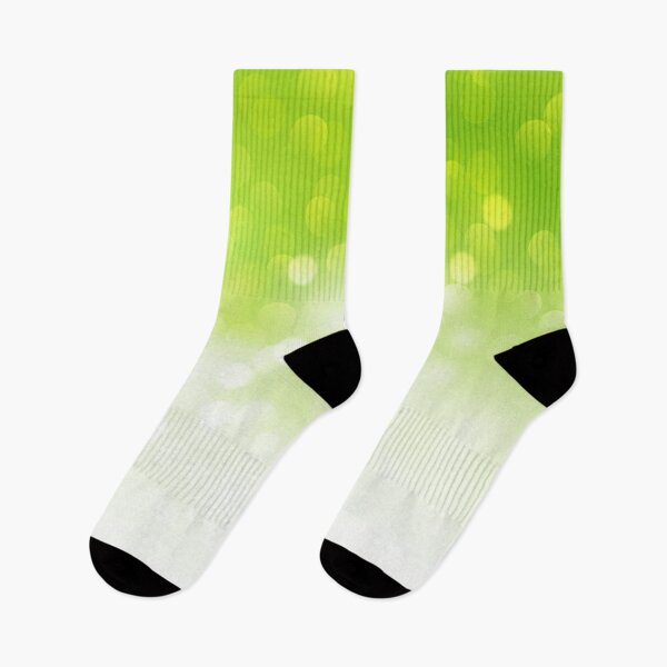 Item preview, Preppy Minimalist White Ombre Lime Green Bokeh  designed and sold by IamTrending.