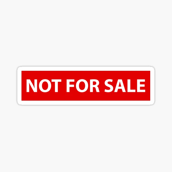 NOT FOR SALE DO NOT BUY Printable Not For Sale Sign main image 4
