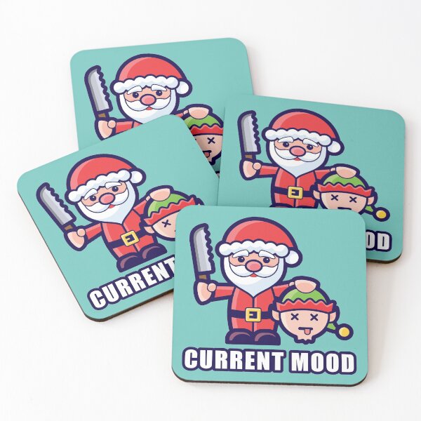 Item preview, Current Mood Horrible Santa designed and sold by CuckooCards.