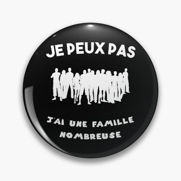 Aperçu de l'œuvre je peux pas famille nombreuse créée et vendue par Catcrea.