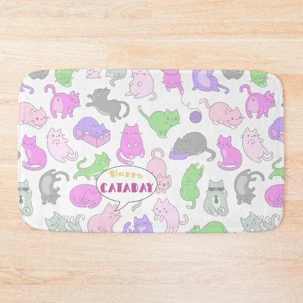 Item preview, Happy Cataday - Seamless pattern designed and sold by Jensphotos.