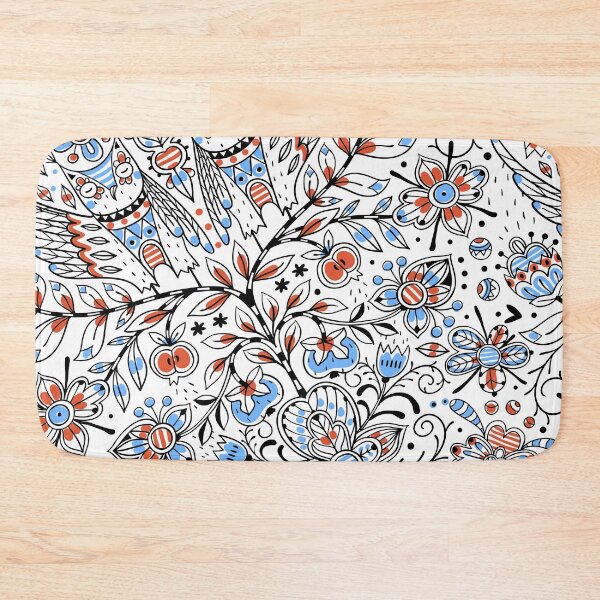 Item preview, Preppy Trippy Flowers Trendy Owls Hipster Botanical Folk Art designed and sold by IamTrending.