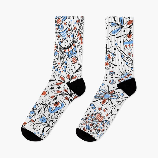 Item preview, Preppy Trippy Flowers Trendy Owls Hipster Botanical Folk Art designed and sold by IamTrending.
