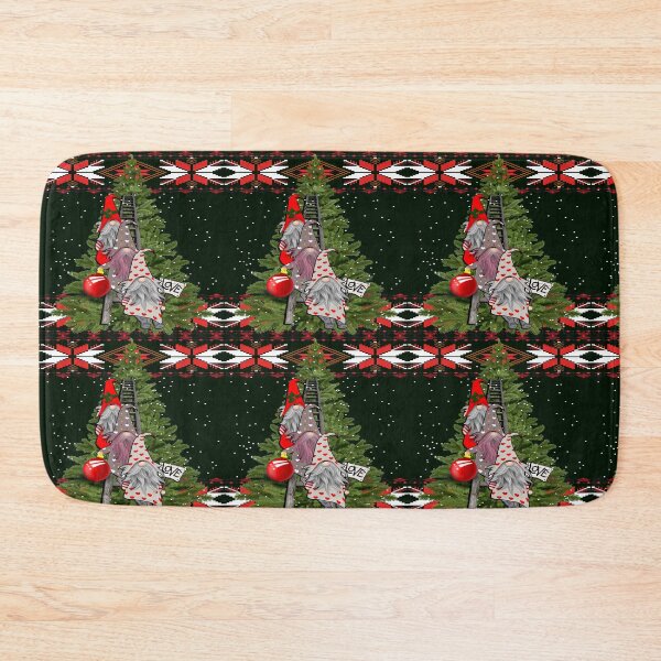 Item preview, Gnomes Decorating Christmas Tree, Cute Santa Gnomes Scandinavia Nordic Christmas designed and sold by Cute & Sassy Custom Gifting Boutiques.
