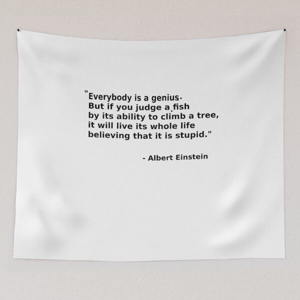 Item preview,  Everybody is a Genius Quote  designed and sold by Skeelo702.