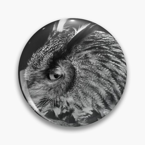 Item preview, Eurasian Eagle Owl Looking Back- Monochrome designed and sold by Ryan  Ten.