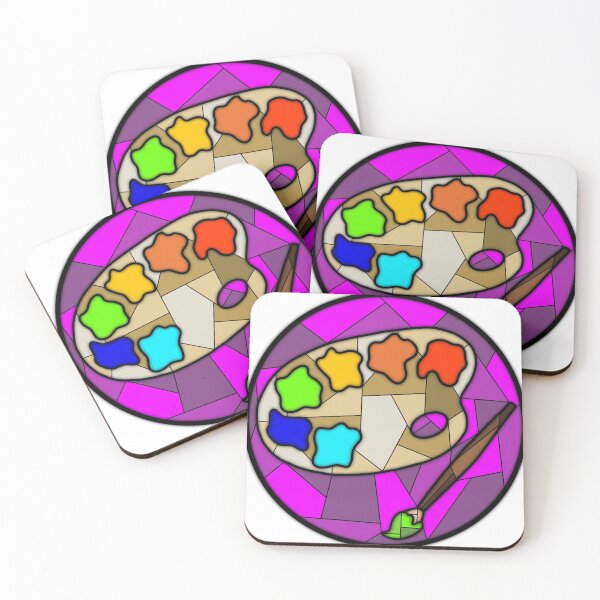 Item preview, Paint Palette Stained Glass designed and sold by KatysKraftsUK.