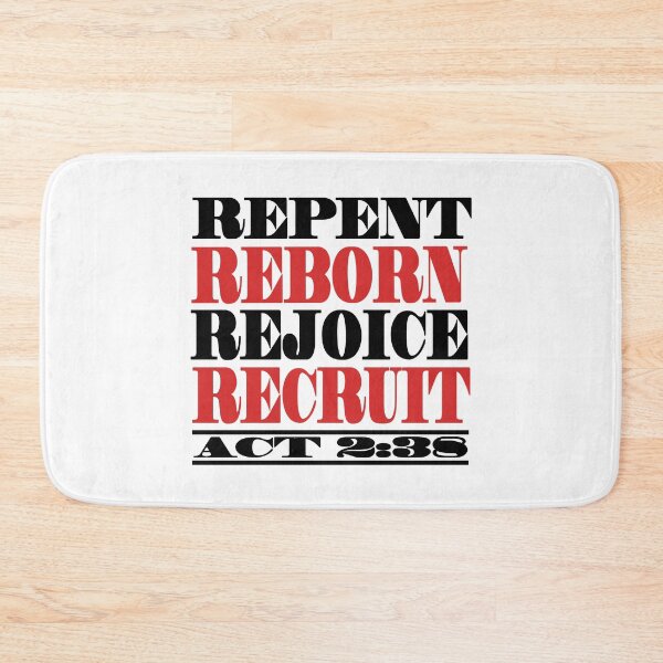 Item preview, Repent, Reborn, Rejoy, Recruit designed and sold by Yashra  Clothing.