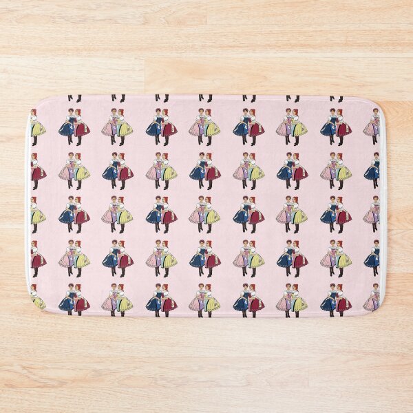 Item preview, Girls of Velke Pavlovice / Holky z Velke Pavlovic on pink, Czech folklore, Moravian folklore, designed and sold by Naty Design Prague.