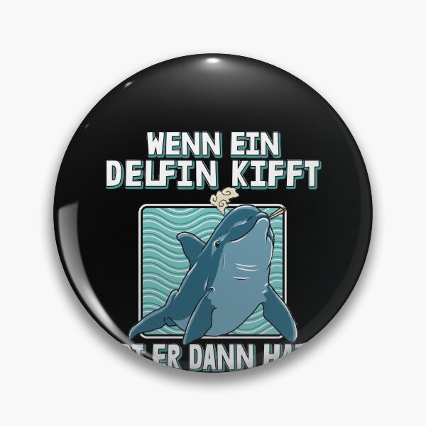 Item preview, dolphin shark smoking pot swimming funny saying gift designed and sold by redshirtz.