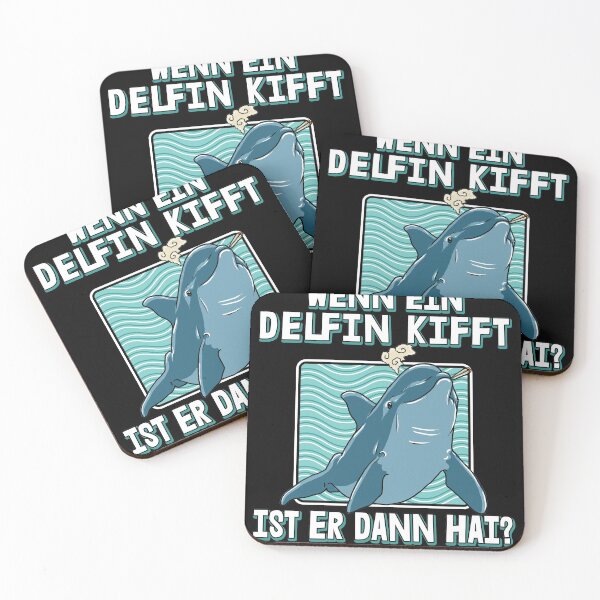 Item preview, dolphin shark smoking pot swimming funny saying gift designed and sold by redshirtz.