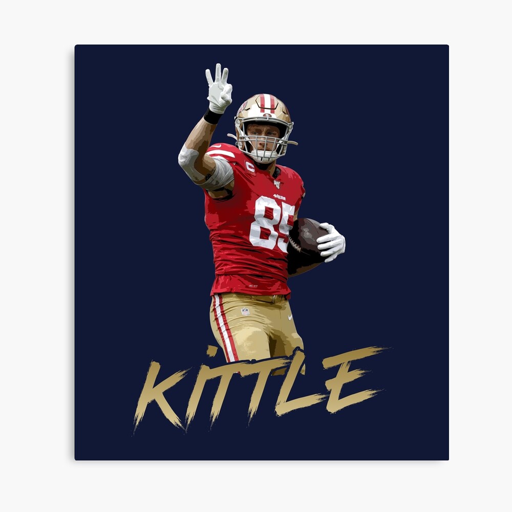 : George Kittle Silhouette MVP Football Fan T Shirt Gold :  Clothing, Shoes & Jewelry