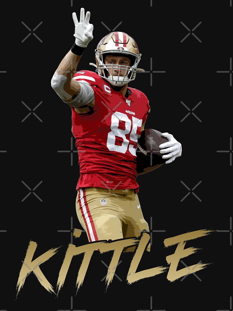 George Kittle 49ers Jersey White Double Stitched!