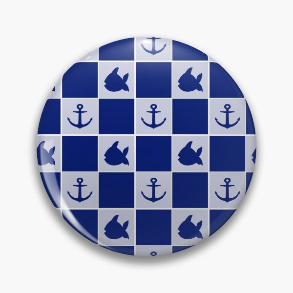 Artikelvorschau, Maritimes Kachelmuster blau entworfen und verkauft von Ninaeva.