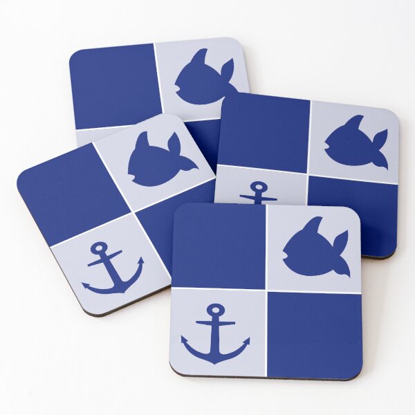 Aperçu de l'œuvre Motif de carreaux maritimes bleu créée et vendue par Ninaeva.