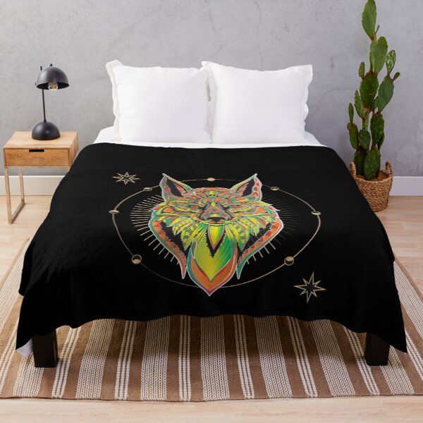 Item preview, fox forest polygon geometric foxes gift designed and sold by redshirtz.