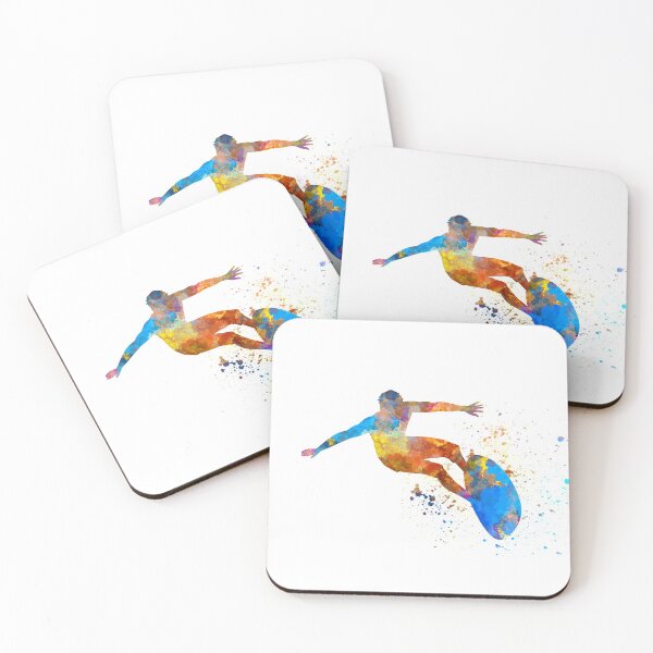 Item preview,  Young man surfer in watercolor designed and sold by paulrommer.