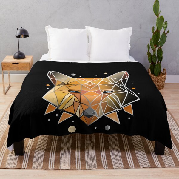 Item preview, fox forest polygon geometric foxes gift designed and sold by redshirtz.