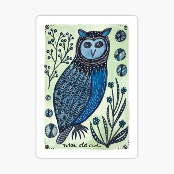 Wise Old Owl Sticker