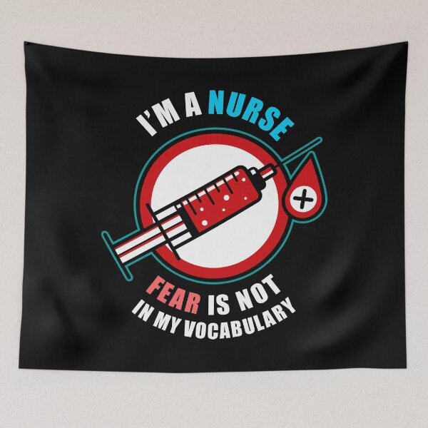 Item preview, Unafraid Licensed Nurse – Medical LPN Caregiver Job Appreciation Blood Syringe designed and sold by The Green Corner.