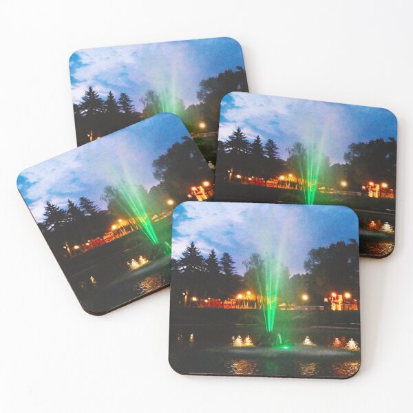 Item preview, Colorful fountain at night designed and sold by helenkaiy.
