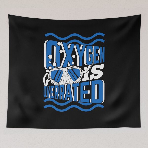 Item preview, Oxygen Is Overrated Funny Swimming Swimmer Gift designed and sold by Marcid95.