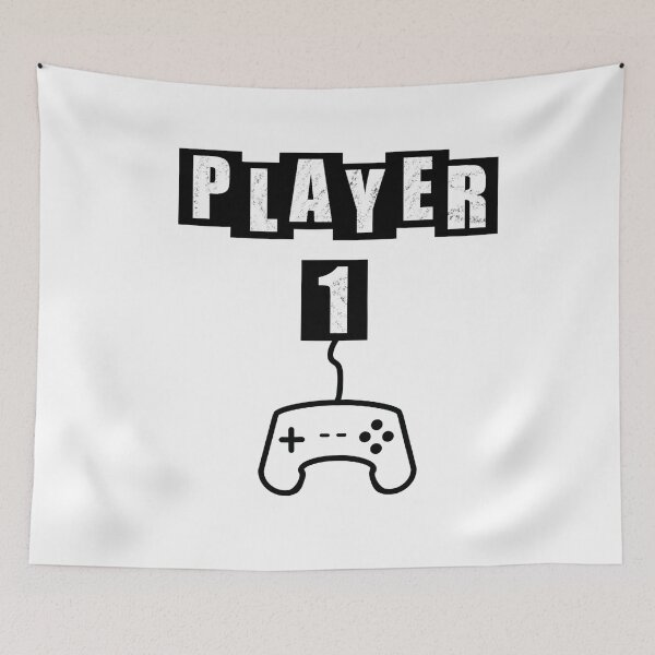 Item preview, Player One - White designed and sold by BusyMonkeys.