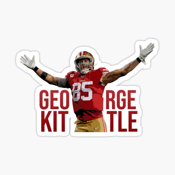 George Kittle Football Poster Style - George Kittle - Sticker