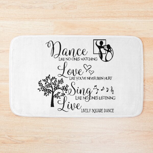 Item preview, Dance Love Sing BLK designed and sold by Square Dancing Gifts & Merchandise.