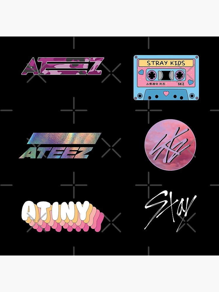 Stray Kids Ateez Staytiny Kpop [BUY MEDIUM OR LARGER FOR STICKER PACK] Art  Board Print for Sale by SugarSaint