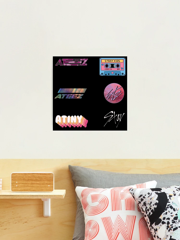 1pcs KPOP ATEEZ Stray Kids Sticker Aesthetic Decor Home Room