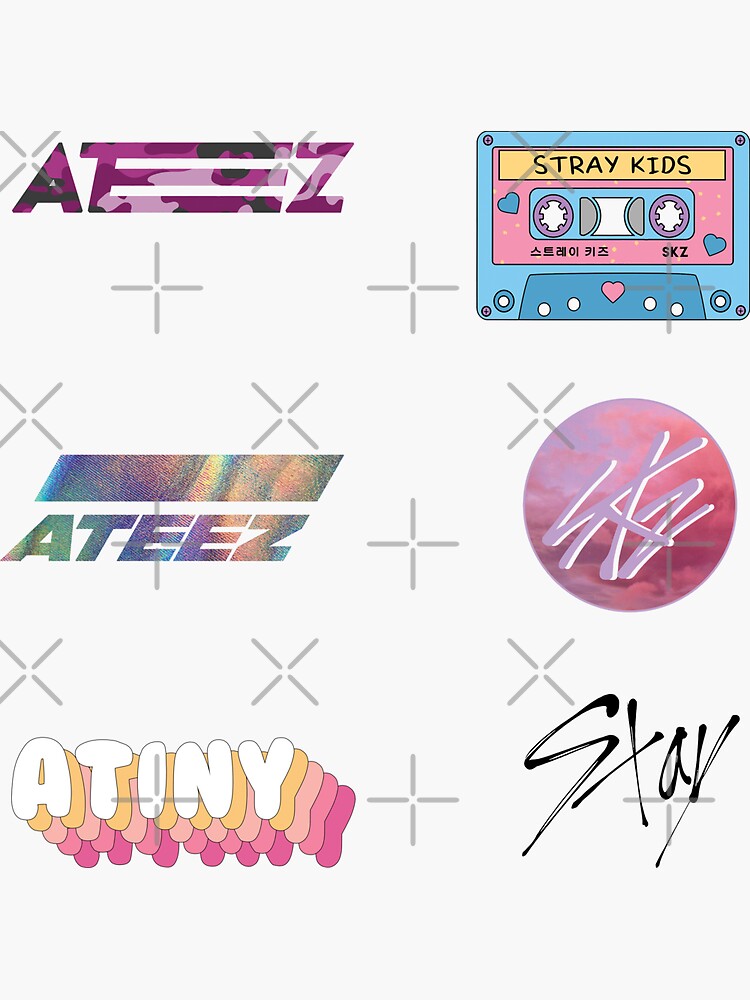 ATEEZ Atiny CUTE Retro Pastel Cassette Tape Blue Pink Sticker for Sale by  SugarSaint