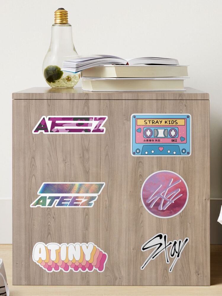 Kpop Stray kids ATEEZ Sticker Phone Sticker Notebook Refrigerator Cute  Sticker xwxw