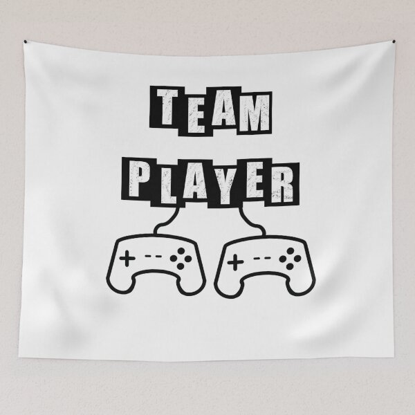 Item preview, Team Player - White designed and sold by BusyMonkeys.