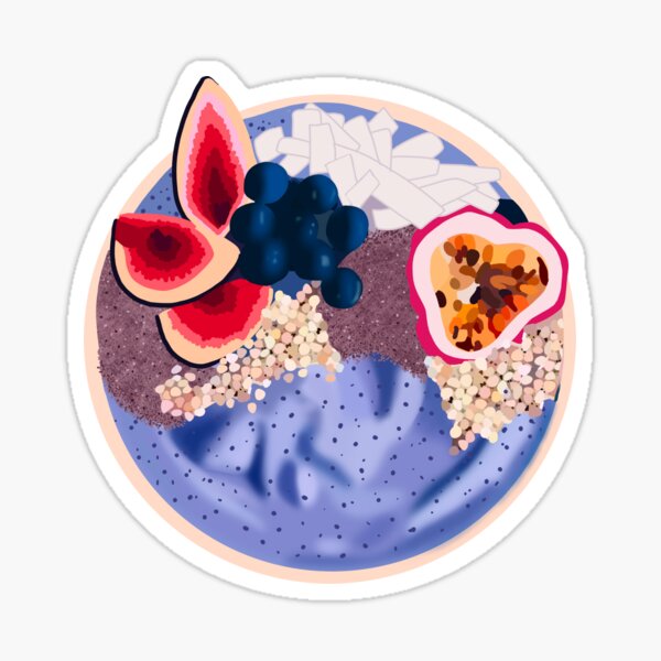 Acai Bowl Glossy Sticker