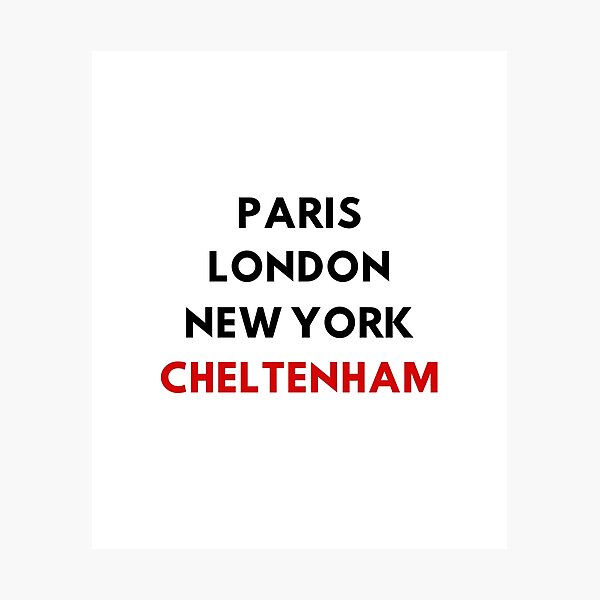 Cheltenham - Paris, London, New York Photographic Print