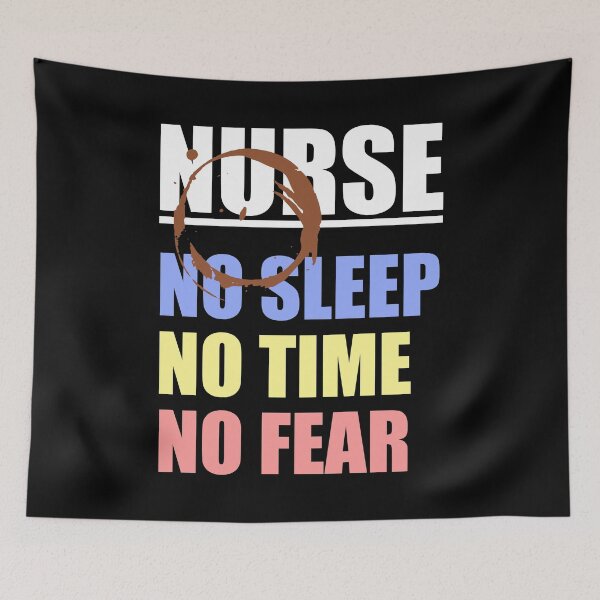Item preview, Nurses No Fear, Sleep Or Time Coffee Stain – ER Medical Caregiver Job Appreciation designed and sold by The Green Corner.
