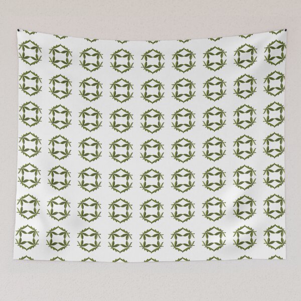 Item preview,  Abstract  leaves design in green and white designed and sold by Dreamscape Eclectic .
